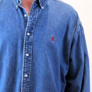 Polo Ralph Lauren vintage denim button down (size M)
